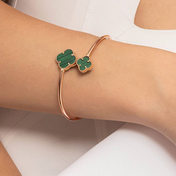 Браслет з червоного золота з малахітом (арт. 326033/15млх) – зображення 2