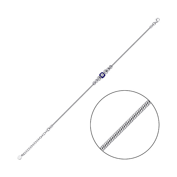 Браслет из серебра без камней (арт. 7509/4620есб) – изображение 1