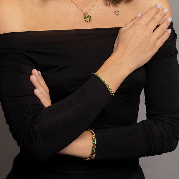 Золотой браслет Francelli (арт. 3261098жз) – изображение 6