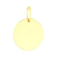 Фото Золотой подвес Монета в желтом цвете металла (арт. 440688ж)