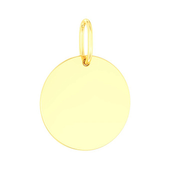 Золотой подвес Монета в желтом цвете металла (арт. 440688ж)