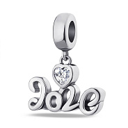 Фото Срібний шарм Love з фіанітом (арт. 7903/3282)