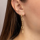 Серьги-подвески из желтого золота (арт. 107890ж) – изображение 2