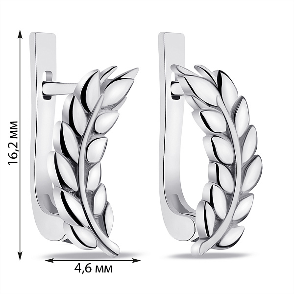 Серебряные серьги (арт. 7502/2086) – изображение 2