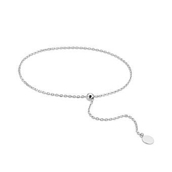 Фото Браслет Fly из белого золота с длинной подвеской (арт. 326209б)