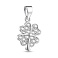 Серебряная подвеска цветок с фианитами (арт. 7503/4897) – изображение 1