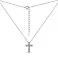 Колье из серебра Крестик с фианитами (арт. 7507/2184) – изображение 2