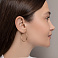Серьги-кольца из желтого золота (арт. 122600/35ж) – изображение 3