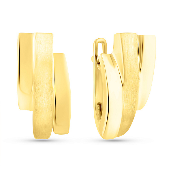 Сережки з жовтого золота (арт. 108643жм) – зображення 1