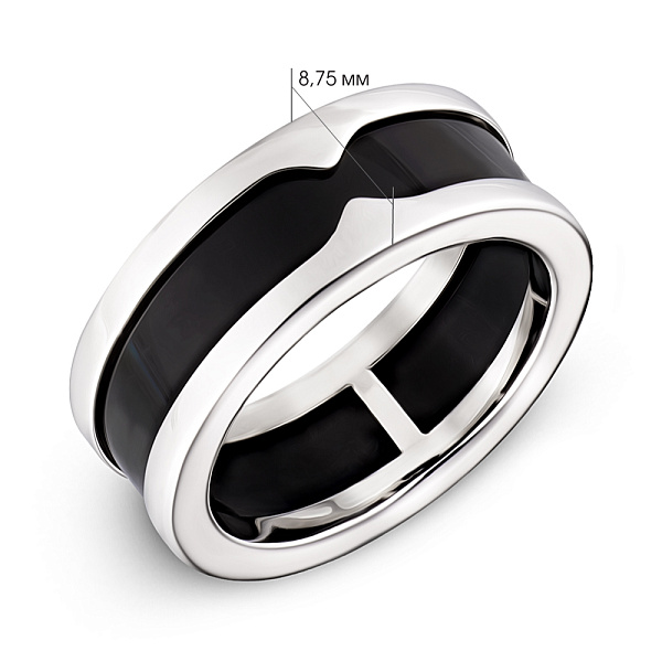 Золота каблучка з оніксом (арт. 152360бо) – зображення 3