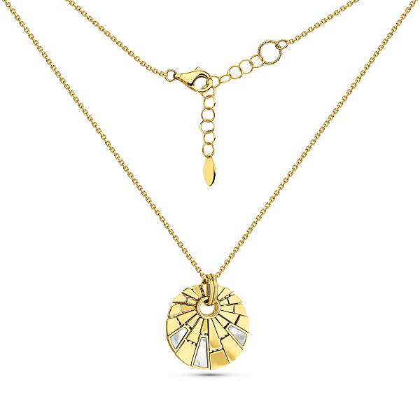 Золоте кольє Francelli з перламутром (арт. 352900жп) – зображення 2