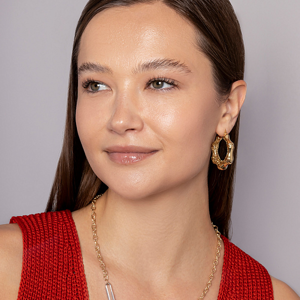 Серьги из желтого золота Francelli (арт. 1101082ж) – изображение 7