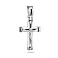Крестик из серебра с распятием и эмалью (арт. 7504/2-1176.0.2) – изображение 1