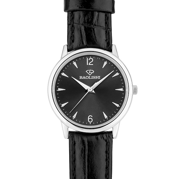 Серебряные часы с кварцевым механизмом (арт. 7526/336чч) – изображение 2