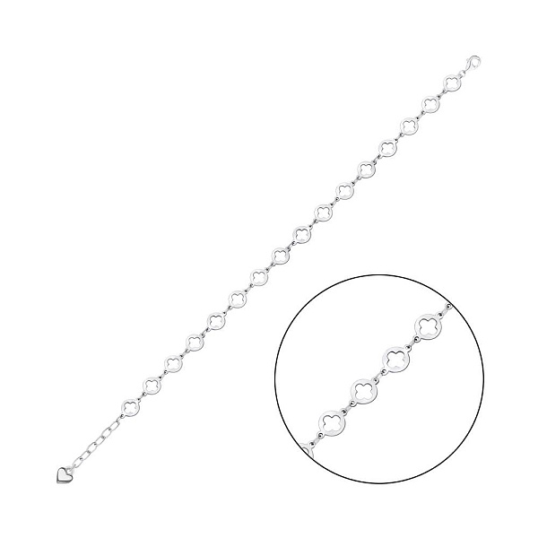 Браслет серебряный без камней (арт. 7509/4055) – изображение 1