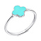 Серебряное кольцо Клевер (арт. 7501/3731/8ез) – изображение 1