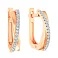 Серьги из красного золота с бриллиантами (арт. С011055010) – изображение 1