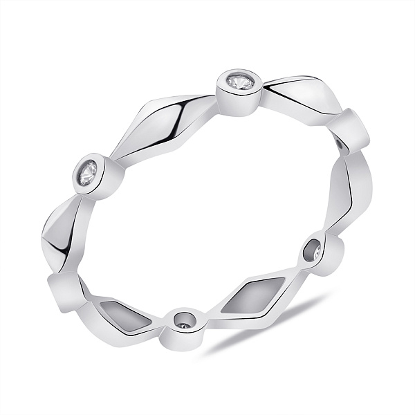 Кольцо из серебра с фианитами (арт. 7501/6170) – изображение 1