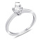 Серебряное кольцо с фианитом (арт. 7501/6679/2) – изображение 2