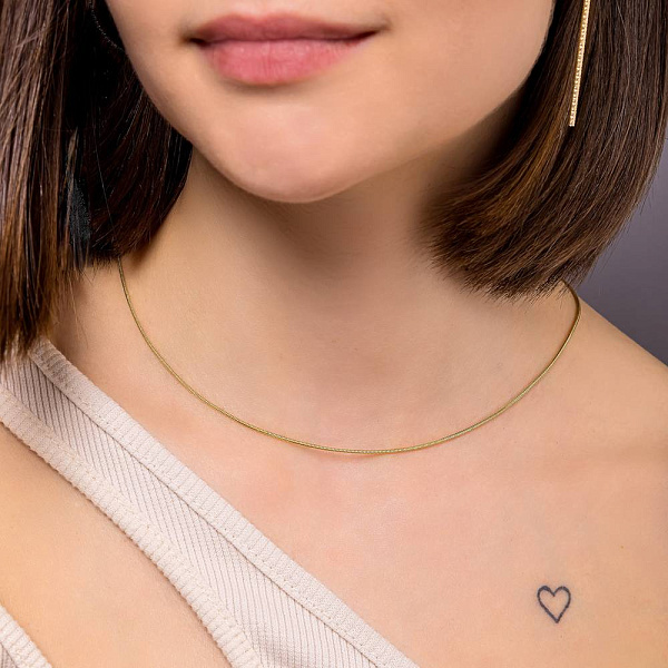 Золотий ланцюжок плетіння Снейк (арт. 304204ж) – зображення 2