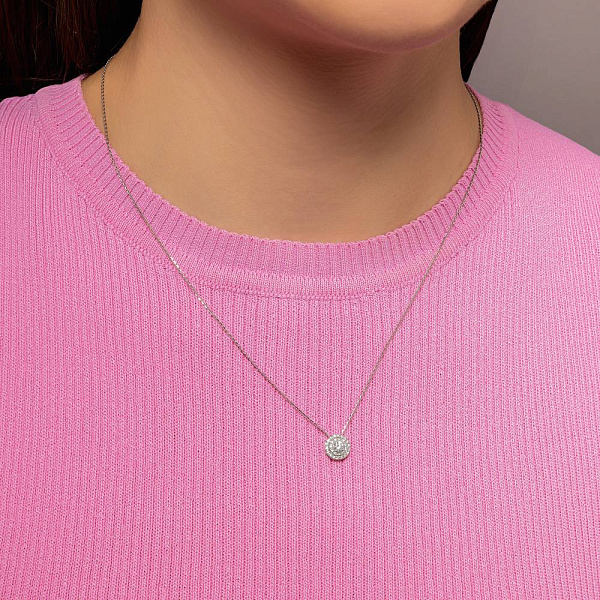 Золоте кольє з діамантами (арт. Ц341689020б) – зображення 5