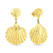 Серьги из желтого золота с подвесками (арт. 1101025ж)