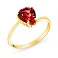 Золотое кольцо с гранатом (арт. 140467Пжк) – изображение 1
