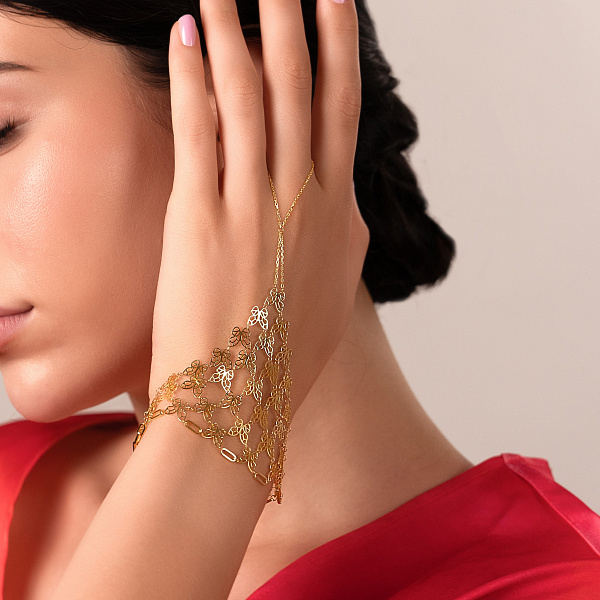 Слейв-браслет Francelli з жовтого золота (арт. 3261051ж) – зображення 4