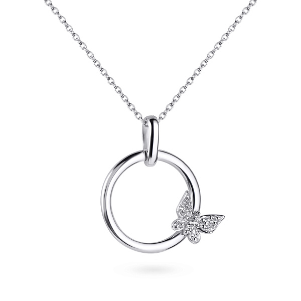 Серебряное колье с фианитами (арт. 7507/749) – изображение 1