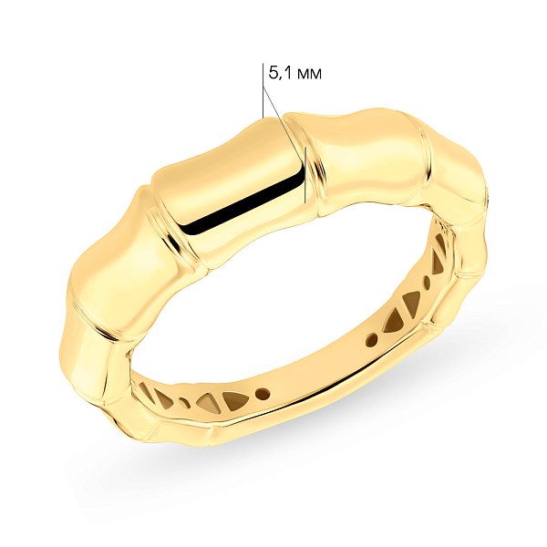Кольцо золотое Francelli в желтом цвете металла (арт. е155416ж) – изображение 4