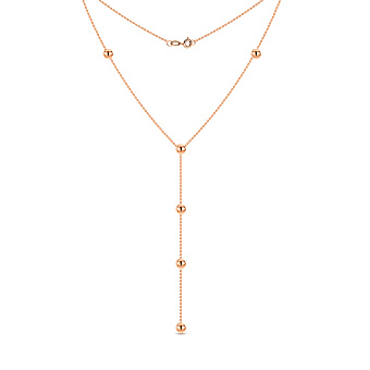 Золотое колье-галстук (арт. 360276)