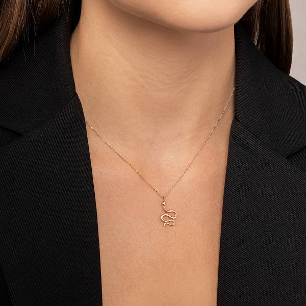 Золоте кольє Змія (арт. 352596) – зображення 3