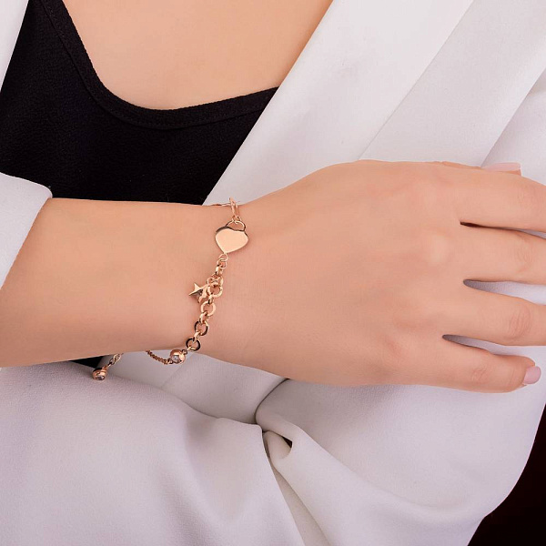 Золотий браслет з підвіскою (арт. 326456П1) – зображення 3