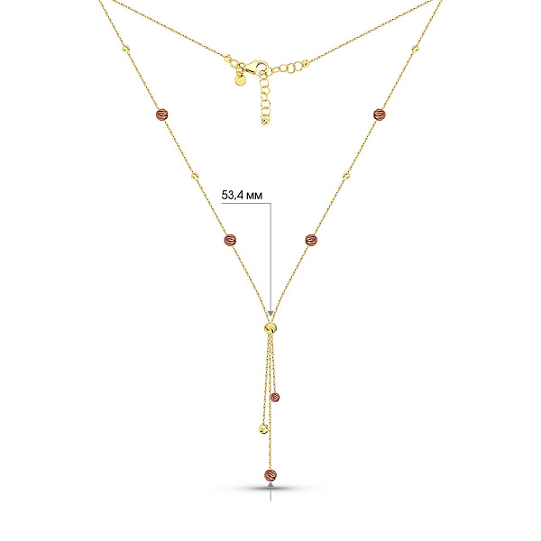 Золоте кольє Francelli (арт. 352586жкр) – зображення 4