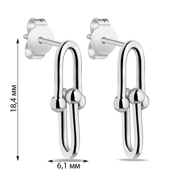 Серьги серебряные Trendy Style (арт. 7518/6708) – изображение 2