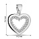 Серебряный кулон с дорожкой из фианитов (арт. 7503/4387) – изображение 2