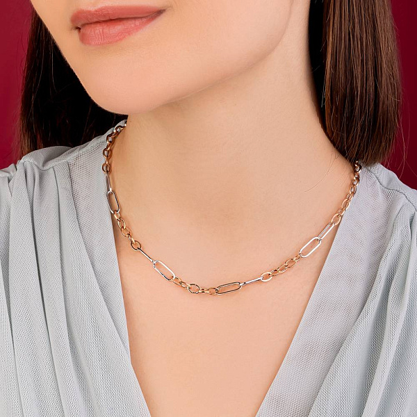 Кольє з червоного і білого золота (арт. 352467кб) – зображення 4