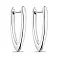 Серебряные серьги без камней (арт. 7502/9247) – изображение 1