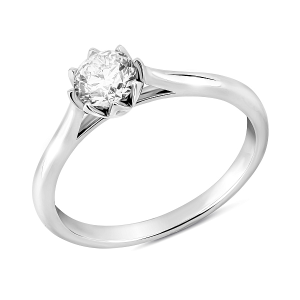 Помолвочное золотое кольцо с бриллиантом (арт. К01144705046б) – изображение 9