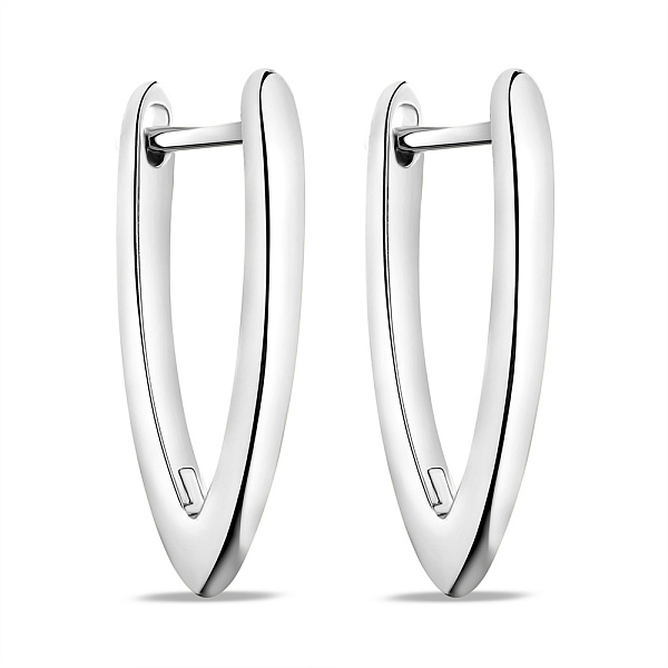 Серебряные серьги без камней (арт. 7502/9247) – изображение 1