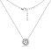 Серебряное колье с подвеской с фианитами (арт. 7507/2592) – изображение 2