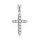 Хрестик з білого золота з діамантами (арт. 3109617202) – зображення 1