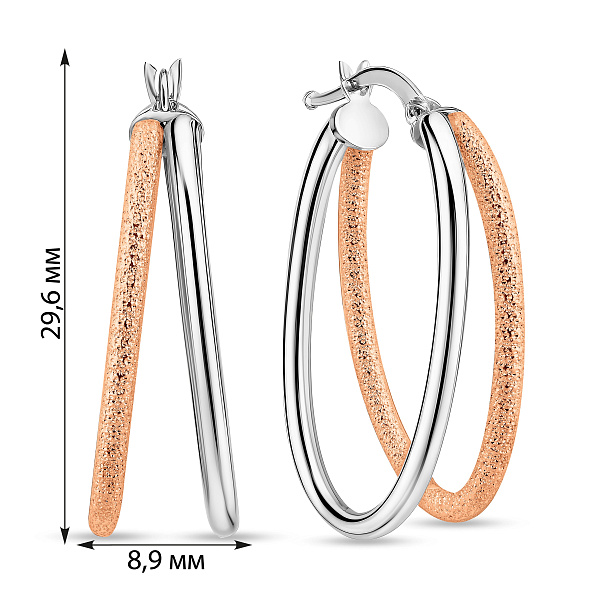 Золотые серьги-кольца (арт. 1091895/30кб) – изображение 5