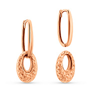 Золоті сережки-кільця без каменів (арт. 1091965а)