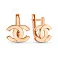 Сережки з червоного золота (арт. 1091190) – зображення 1