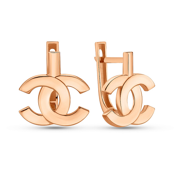 Сережки з червоного золота (арт. 1091190) – зображення 1