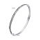 Серебряный жесткий браслет с фианитами (арт. 7509/1707/2) – изображение 2