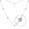 Серебряное колье Клевер с альпинитами (арт. 7507/1739аф) – изображение 2