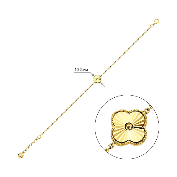 Браслет из желтого золота (арт. 326759/10жа) – изображение 2