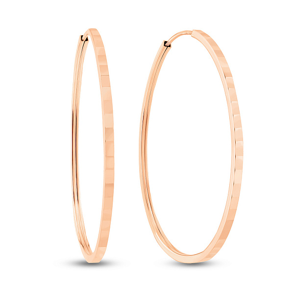 Золотые серьги-кольца (арт. 122107/50) – изображение 1